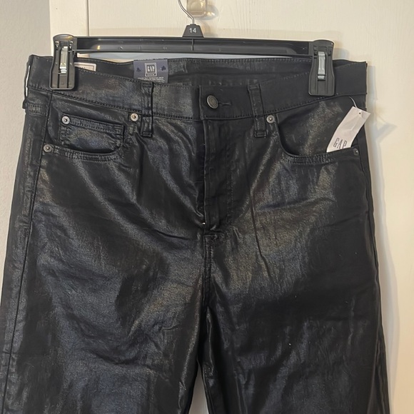 GAP Denim - Gap TALL Metallic Coated Black Jeans